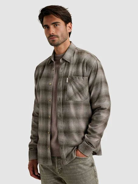 Cast Iron LONG SLEEVE SHIRT Mouline Check