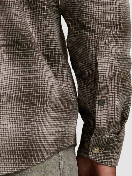 Cast Iron LONG SLEEVE SHIRT Mouline Check