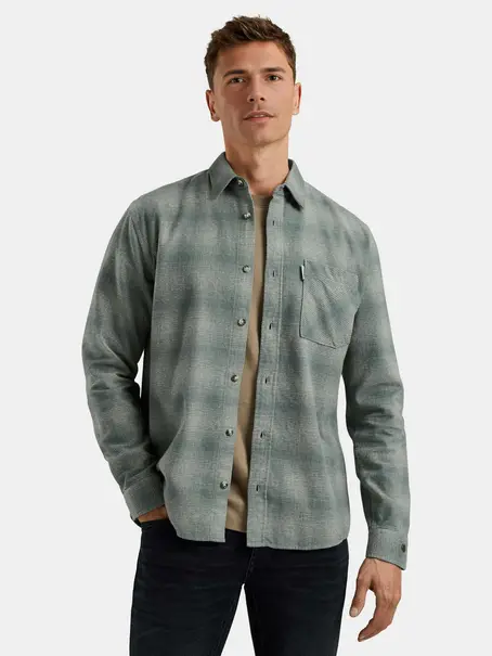 Cast Iron LONG SLEEVE SHIRT Mouline Check