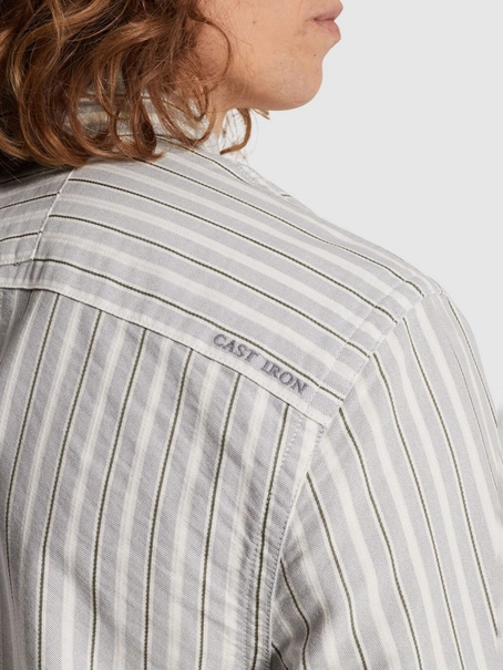 Cast Iron LONG SLEEVE SHIRT Oxford Stripe wi