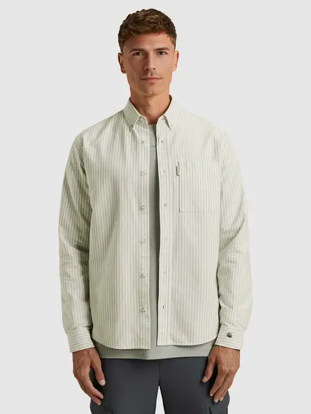 Cast Iron LONG SLEEVE SHIRT Oxford Stripe