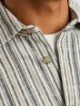 Cast Iron Long Sleeve Shirt Slub Twill strip