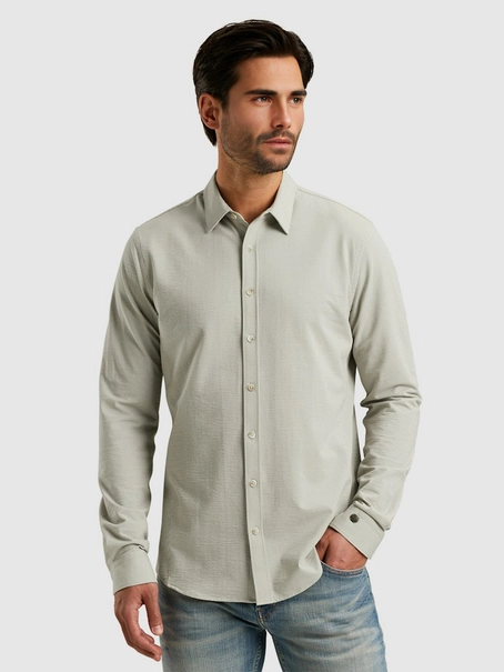 Cast Iron Long Sleeve Shirt Tec Dobby Jersey