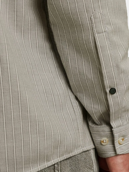 Cast Iron LONG SLEEVE SHIRT YD Stripe Brushe