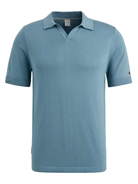 Cast Iron Short sleeve polo cotton modal