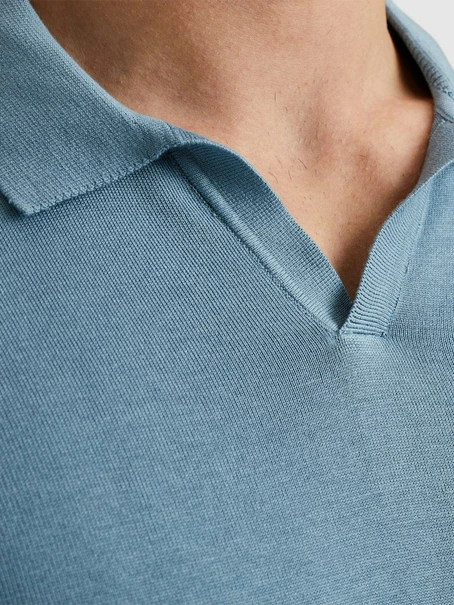 Cast Iron Short sleeve polo cotton modal