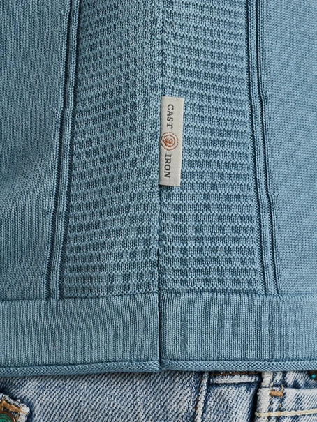 Cast Iron Short sleeve polo cotton modal