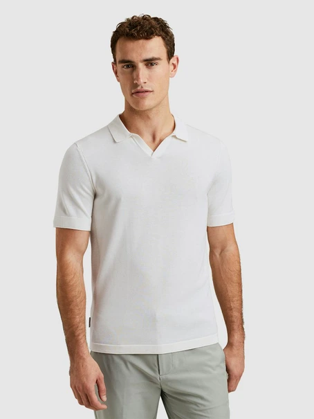 Cast Iron Short sleeve polo cotton modal