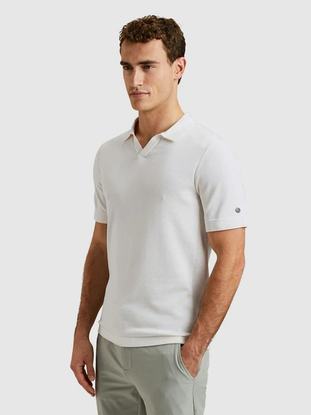 Cast Iron Short sleeve polo cotton modal
