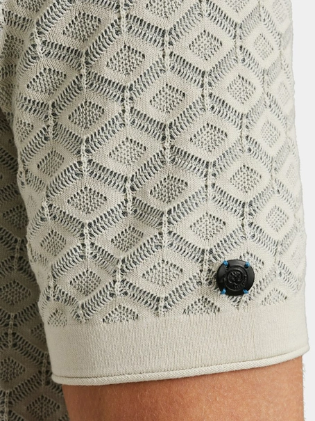 Cast Iron Short sleeve polo cotton modal