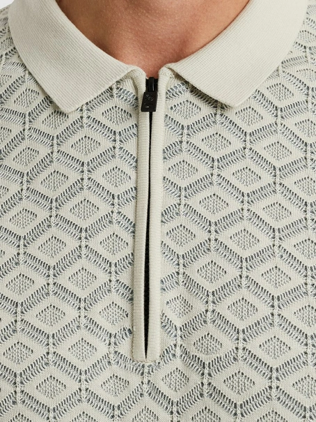 Cast Iron Short sleeve polo cotton modal