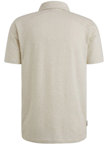 Cast Iron Short sleeve polo Jacquard aop