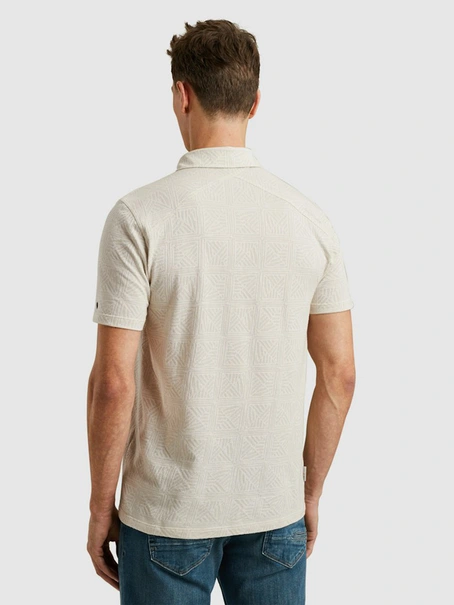Cast Iron Short sleeve polo Jacquard aop