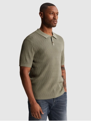 Cast Iron Short sleeve polo regular fit cott