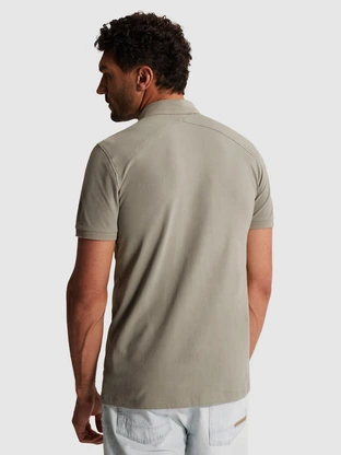 Cast Iron Short sleeve polo slim fit fine pi