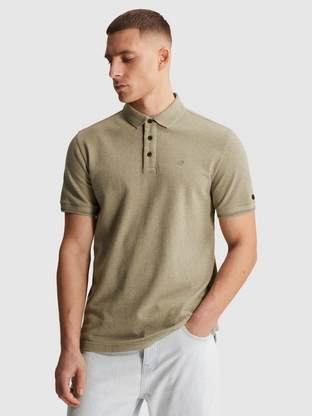 Cast Iron Short sleeve polo slim fit popcorn