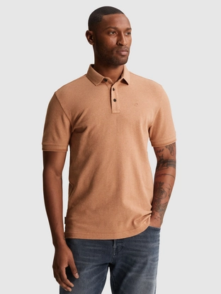 Cast Iron Short sleeve polo slim fit popcorn