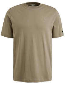 Cast Iron Short sleeve r-neck regular fit in