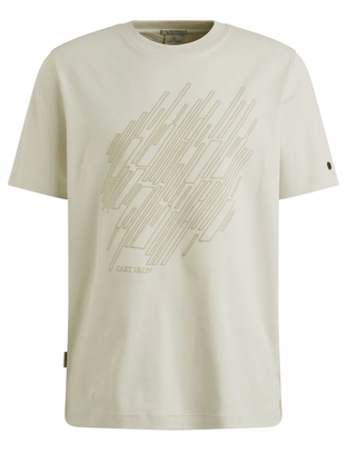 Cast Iron Short sleeve r-neck regular fit in