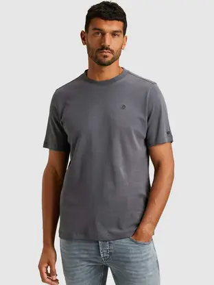 Cast Iron Short sleeve r-neck regular fit in