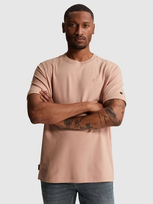 Cast Iron Short sleeve r-neck regular fit in