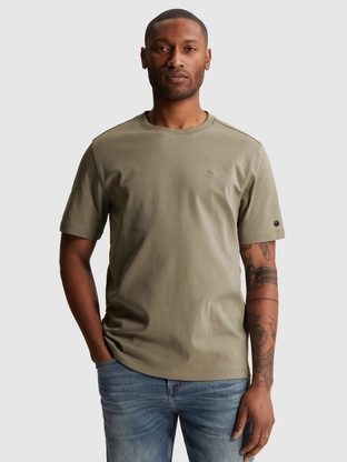 Cast Iron Short sleeve r-neck regular fit in