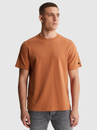 Cast Iron Short sleeve r-neck regular fit in