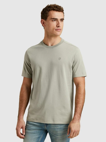 Cast Iron Short sleeve r-neck regular fit in