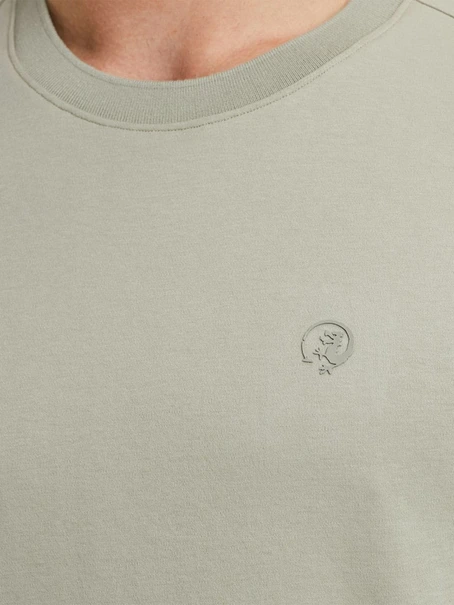 Cast Iron Short sleeve r-neck regular fit in