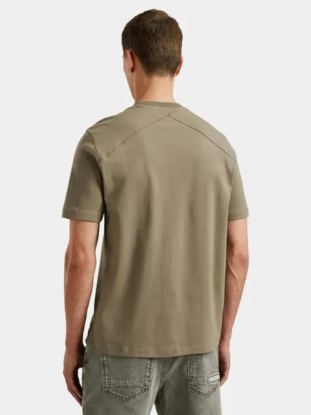 Cast Iron Short sleeve r-neck regular fit in