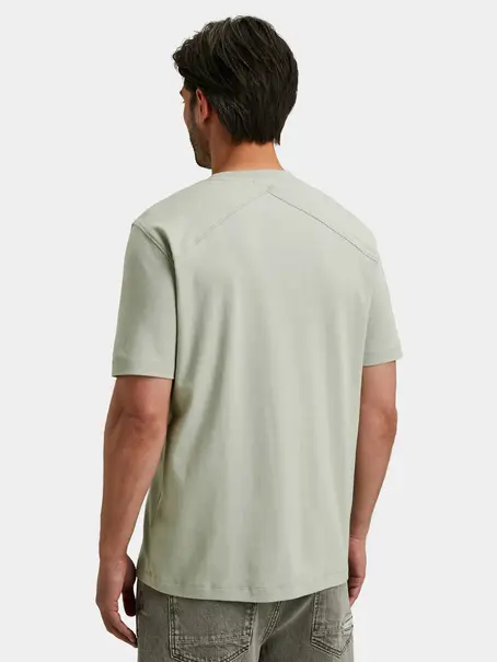 Cast Iron Short sleeve r-neck regular fit in