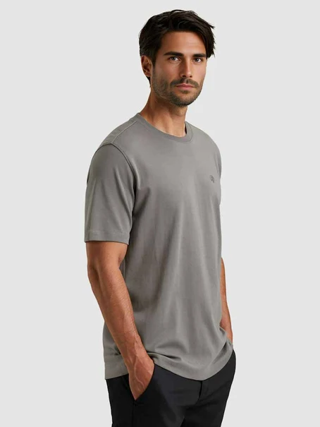 Cast Iron Short sleeve r-neck regular fit in