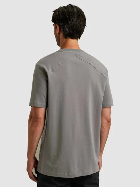 Cast Iron Short sleeve r-neck regular fit in