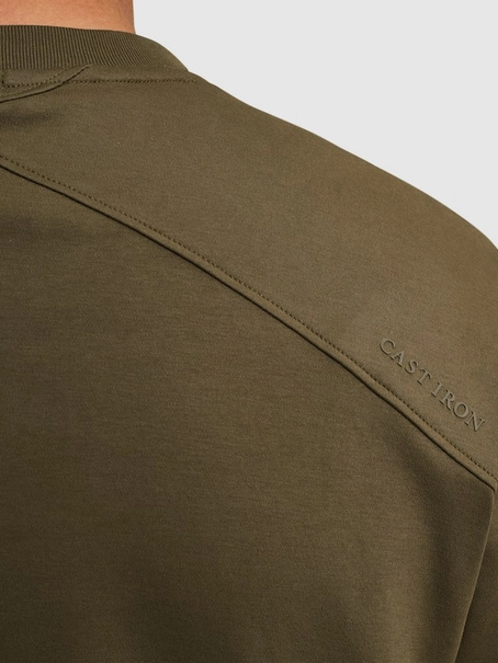 Cast Iron Short sleeve r-neck regular fit in