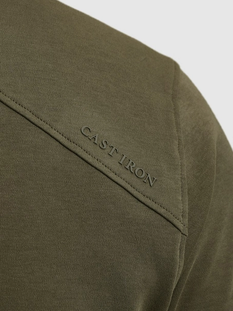Cast Iron Short sleeve r-neck regular fit in