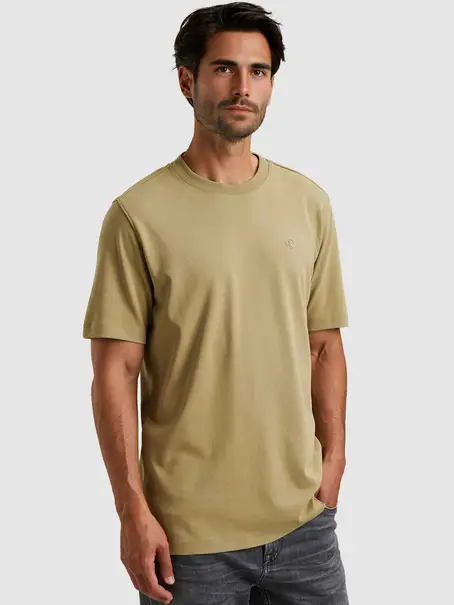 Cast Iron Short sleeve r-neck regular fit in