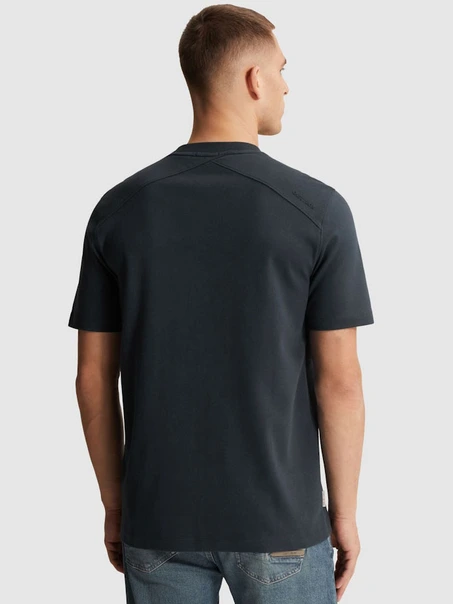 Cast Iron Short sleeve r-neck regular fit in