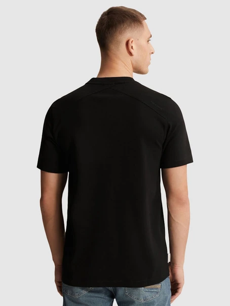 Cast Iron Short sleeve r-neck regular fit in