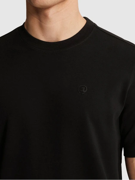 Cast Iron Short sleeve r-neck regular fit in
