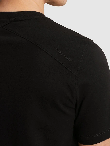 Cast Iron Short sleeve r-neck regular fit in