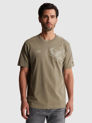 Cast Iron Short sleeve r-neck regular fit si