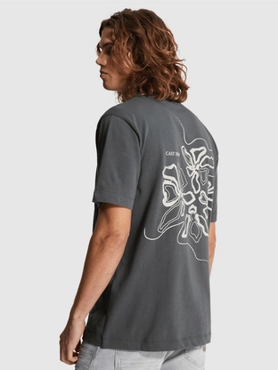Cast Iron Short sleeve r-neck regular fit si