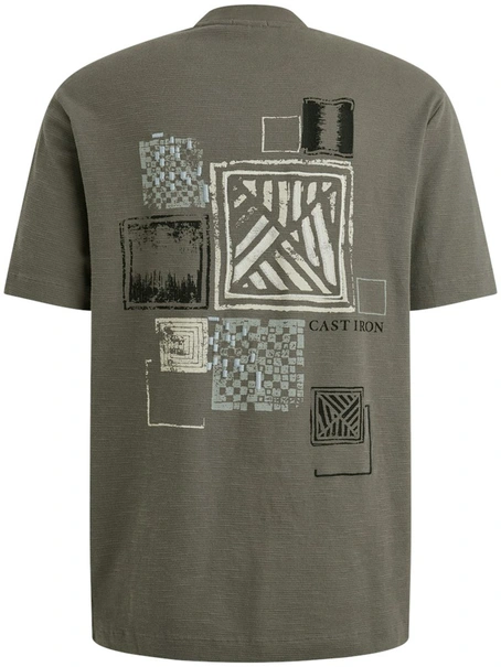 Cast Iron Short sleeve r-neck regular fit wa