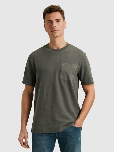 Cast Iron Short sleeve r-neck regular fit wa