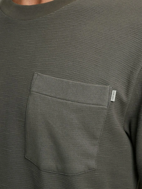 Cast Iron Short sleeve r-neck regular fit wa
