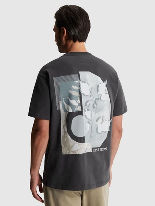 Cast Iron Short sleeve r-neck relaxed fit pe