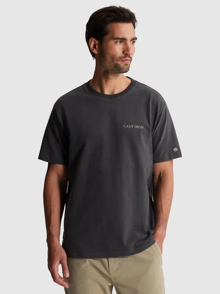 Cast Iron Short sleeve r-neck relaxed fit pe