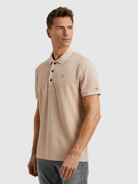 Cast Iron Short sleeve r-neck two tone waffl