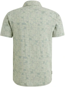 Cast Iron Short sleeve r-neck waffle printed