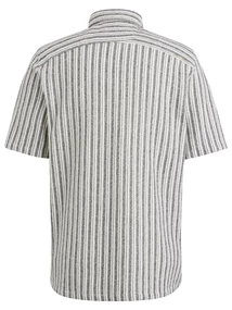 Cast Iron Short Sleeve Shirt Boucle Stripe J